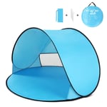 MARKOO 200 * 120 * 130cm Outdoor Automatic Instant Pop-up Portable Beach Tent Anti UV Shelter Camping Fishing Hiking Picnic,type 4 blue,CHINA