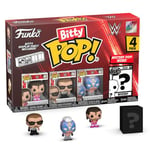 Funko Bitty Pop ! WWE - Razor Ramon™, Bitty Pop ! Diesel™, Bitty Pop ! Rey Mysterio®, et Une Figurine Bitty Pop ! mystère - 0,9 Pouce (2,2 cm) à Collectionner - Idée Cadeau - Cake Topper