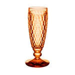 Villeroy & Boch - Boston Apricot champagne glass, crystal glass coloured orange, capacity 120 ml
