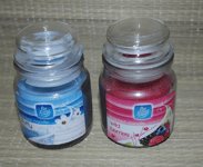 2 x PAN AROMA FLUFFY TOWELS/WILD BERRIES SMALL GLASS JAR SCENTED CANDLE GIFT