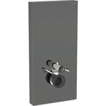 Geberit Monolith Plus cistern för vägghängd toalett, 101 cm, grått glas