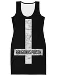 Religion Is Poison Bodycon Klänning