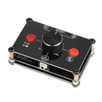 2 PORT 3.5mm STEREO Manual Switch Box AUX Audio Headphone Speaker AMP Selector