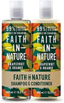 Faith In Nature Natural Grapefruit Orange Shampoo Conditioner Set Invigorating