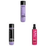 Matrix | Trio Unbreak My Blonde | Shampoing + Après-Shampoing + Spray | Pour Cheveux Décolorés | Nourrit + Protège | 300ml + 300ml + 200ml