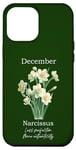 Coque pour iPhone 12 Pro Max Naissance décembre fleur narcisse, moins de perfection, plus d'authenticité