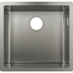 Hansgrohe diskbänk, 50x45 cm, rostfritt stål