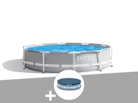 Kit piscine tubulaire Intex Prism Frame ronde 3,66 x 0,76 m + Bâche de protection