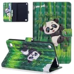 Case for Amazon Fire 7 2015/2017 (7 Inch) Magnetic Cover, UGOcase Ultra Slim Shell PU Leather Protective Cover with Auto Wake/Sleep for Amazon Kindle Fire HD 7" Tablet, [3D Pattern] Panda