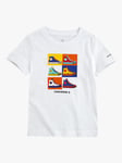 Converse Kids' Trainer Pop Art Graphic T-Shirt, White 12-13 years unisex 100% cotton