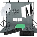 Fotograferingslysningssæt, Softbox-lys, Baggrundsrude, Photo Studio Kit 35