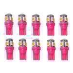 T10 w5w Rosa / Rosa Led med 5 st 5050SMD chip 12v DC 10-pack