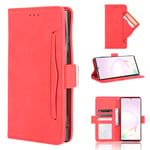 BaiFu Wallet Case for Nokia 8.3 5G Case, Retro Style Wallet Magnetic Cover with Credit Card Slots and Flip Stand, Leather Phone Case Compatible with Nokia 8.3 5G, Red