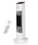 Electric Heater Energy Efficient, Ceramic Tower Fan, Silent - white+Gold, Nuovva