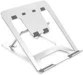 Support pour ordinateur portable réglable en aluminium, six réglages de hauteur Support ergonomique pour ordinateur portable pour ordinateur portable Compatible avec Apple MacBook Air Pro, plus d'ordinateurs portables 10-15,6 "
