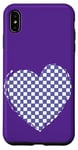 Coque pour iPhone XS Max Couleur de l'année 2022 - Motif damier violet