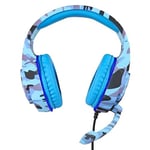 2020 PC camcorder wireless camouflage gaming headset for PS4/PS4 Pro/ for PS3/XBOX 360/ e-sports player stereo headset CHINA blue
