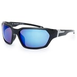 Bloc Diamondback Sports Sunglasses Shiny Black/Blue Mirror X37