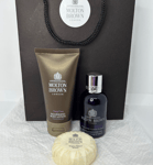 MOLTON BROWN Ylang Ylang Bath & Shower Gel Body Lotion 50ml x2 Soap Gift Bag Set