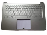 RTDpart Repose-main et clavier pour ordinateur portable Samsung NP900X5N 900X5N anglais US BA61-03260A avec rétroéclairage argenté