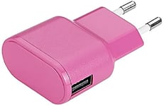 aiino - Chargeur Mural USB Portable 1USB 1A - Rose