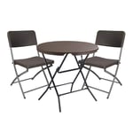 Camping Table Folding Table Table And Chair Combination With Chairs Simple And Portable Small Round Table Garden Barbecue Camping Table Plastic Table 80x74cm (Color : #1)