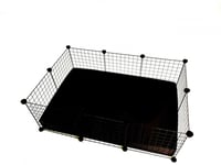 C&C Modulært Bur 3X2 110X75 Cm Marsvin, Pindsvin, Sort