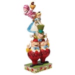 GUND Enesco Jim Shore 6008997 Figurine Disney Traditions Alice au Pays des Merveilles Multicolore 10.25 in H x 3 in W x 4 in L