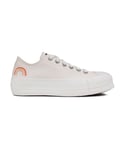 Converse Womens All Star Lift Ox Trainers - Natural - Size UK 5