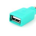 Usb Female To Ps2 Ps/2 Male Converter Adapter For Keyboa