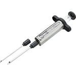 KitchenCraft MCINJSS Masterclass Meat Injector for Adding Flavour Marinades, Herbs, Seasoning and Sauces, Stainless Steel, Silver/Black