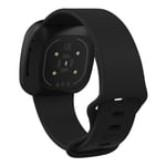 Mjukt Fitbit Versa 4/ Sense 2 klockarmband - Svart