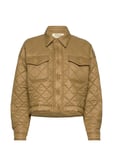 Water-Repellant Cropped Quilted Jacket Kviltad Jacka Brown Polo Ralph Lauren