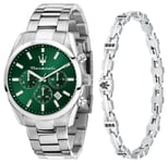 Maserati R8853151017 Men's Attrazione Gift Set (43mm) Green Watch