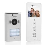 SMARTWARES Interphone vidéo 2 fils pour 1 appartement avec écran 3.5" tactile DIC-22112