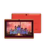 DAM Tablette Q75X Pro WiFi. OS Android 7. Écran 7" 1024 x 600 px. MTK Quad Core 1 Go RAM + 8 Go. Double caméra. Couleur : Rouge