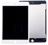 iPad Mini 4 - Vit - Display och Glasbyte (Touch-ID fungerar EJ efter byte)