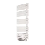 Sèche-serviettes électrique à inertie fluide Delonghi Madeira blanc 700W + soufflerie 1000W