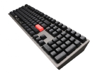 Ducky Shine 7 DKSH1808ST - Tastatur - bakgrunnsbelyst - USB-C - Nederlandsk - tastsvitsj: CHERRY MX Blue - rødmetallsgrå