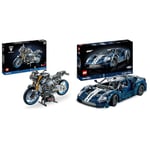 LEGO 42159 Technic Yamaha MT-10 SP, Kit de Maquette de Moto pour Adultes & 42154 Technic Ford GT 2022, Maquette de Voiture pour Adultes à Construire, Échelle 1:12 avec Caractéristiques Authentiques