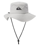 Quiksilver Men's Bushmaster Sun Protection Floppy Visor Bucket Hat, Sleet, Small/Medium