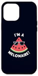 iPhone 14 Plus I'm Melonaire! Funny Watermelon Pun Perfect Summer Case