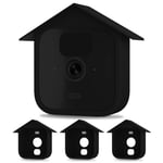 UIQELYS Protective Silicone Skins Compatible with Blink All-New Outdoor Camera Case Home Security System Cover Accessories Anti-Scratch All Round Protect (3Pack Black)