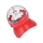 (Red) Disco Ball Speaker Anti-Skid USB Mobile Charging 4 Play Modes