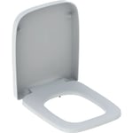 Geberit - Abattant wc renova plan forme rectangulaire, fixation par le dessus, blanc brillant