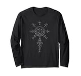Classic Viking Symbol Compass Vegvisir Nordic Rune Celtic Long Sleeve T-Shirt
