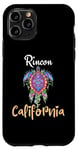 Coque pour iPhone 11 Pro Rincon Beach Turtle California Vacances Voyage en famille assorti