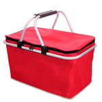 Elibeauty Cooling Cooler Cool Bag Box Picnic Camping Food Ice Drink Lunch(Red)