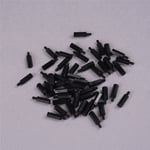 50pcs Black Plastic Nylon M3 Hex Column Standoff Spacer Phillips 0 M3*8+6