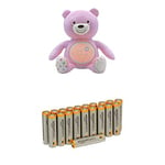 Chicco 8015100000 - Ourson Projecteur Baby Bear - Rose - Peluche Musicale - 3 effets lumineux avec les batteries Amazon Basics